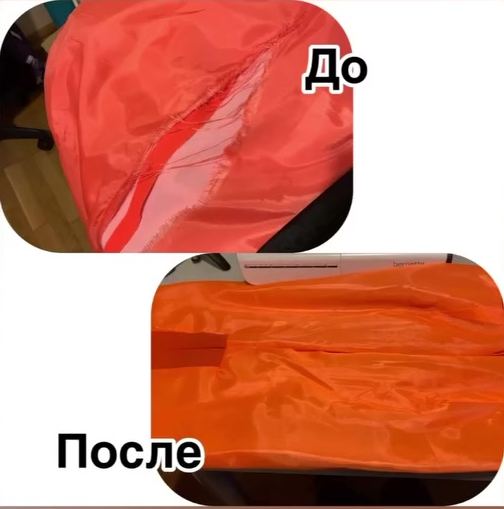 Ремонт подкладки: до и после